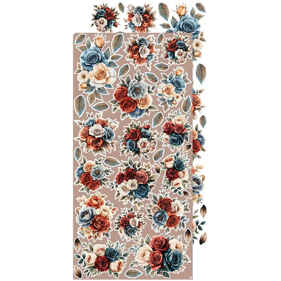 Zestaw dodatków do scrapbookingu - Craft o'clock - Timeless Grace - Flowers & More