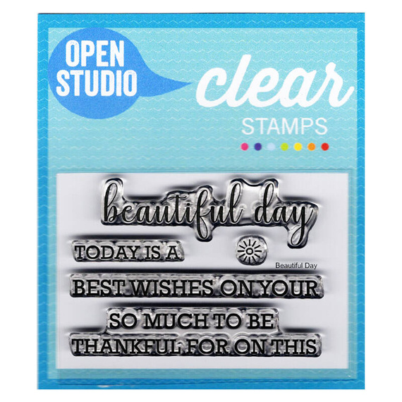 Wykrojnik+stempel - Memory Box - Perky Beautiful Day