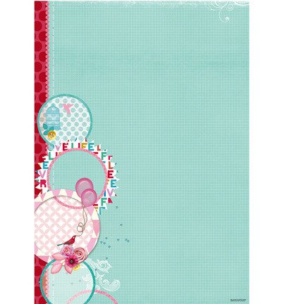 Papier do scrapbookingu A4 - Flower Delight nr.187 - StudioLight
