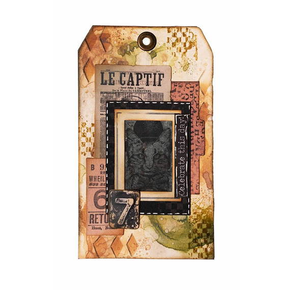 Zestaw elementów papierowych Tickets, Labels & Frames Grunge Collection - Studio Light