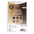 Markery alkoholowe dwustronne Bark Essentials nr 41 - Studio Light - 6 szt.