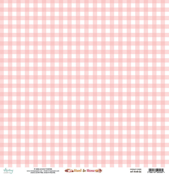 Papier do scrapbookingu 30x30 - Mintay - Rust & Rose 06