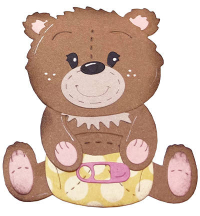 Wykrojnik - StudioLight - Bear Accessories Friendz nr 156 akcesoria do misia