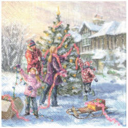 Serwetka 33x33cm - Choinka