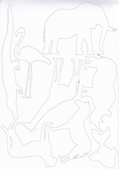 Blok z motywami Animals A4