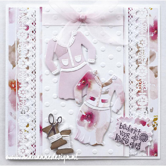 Wykrojnik - Marianne Design - Lady's suit - kobiece ubrania