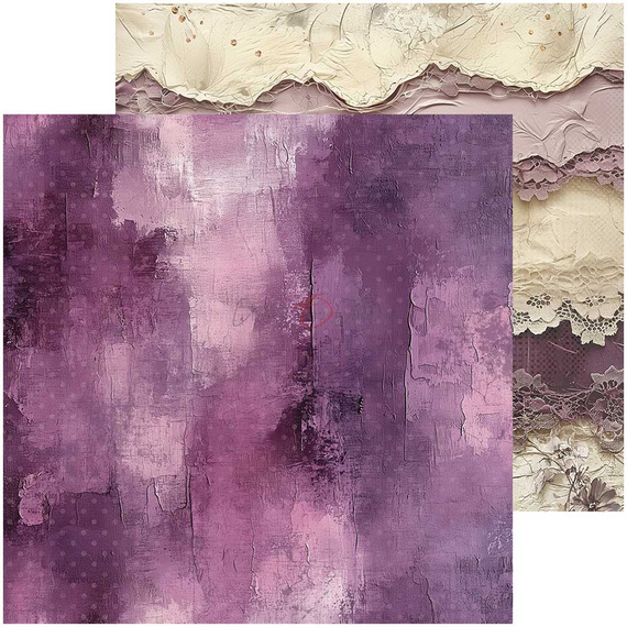 Zestaw papierów do scrapbookingu 20x20 - Craft o'clock - Plum & Caramel mix