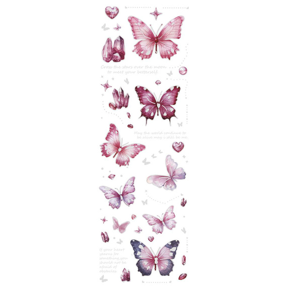 Naklejki foliowe - Różowe motylki