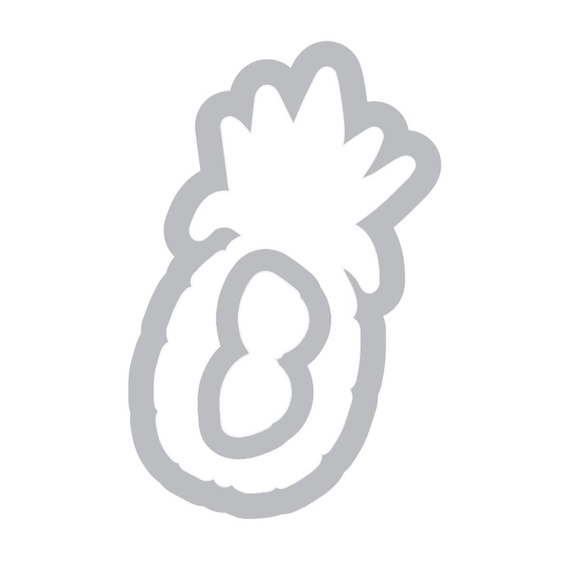 Wykrojnik Sizzix Framelits + stempel - Sunny Pineapple - ananas