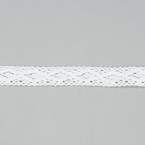 Koronka bawełniana biała 30mm x 4,55m