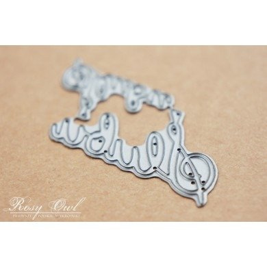 Wykrojnik - Rosy Owl - Ślubu - napisy