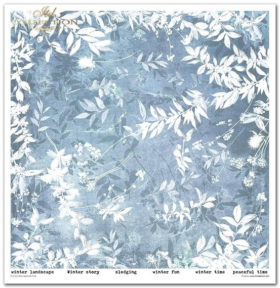 Zestaw papierów do scrapbookingu 30x30 - Decorated with frost