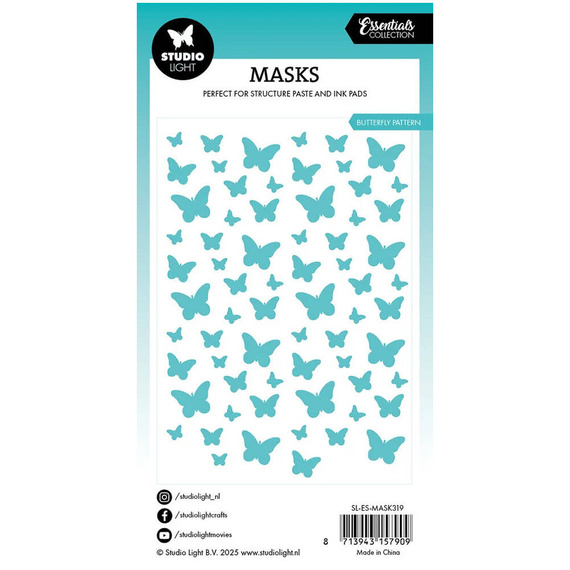 Maska mix media - StudioLight - Butterflies motyle