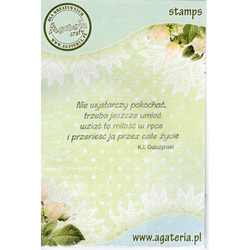 Stempel - Nie wystarczy pokochać trzeba jeszcze... - Agateria 7825257