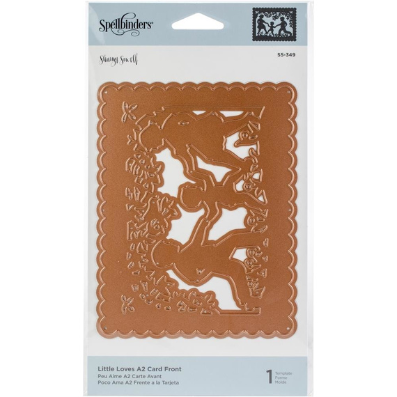 Wykrojnik - Spellbinders - Little Loves A2 Card Front - dzieci w ogrodzie