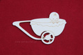 SCRAPINIEC Dekorpappe Die Cut Chipboard Dekoration Ornament,
