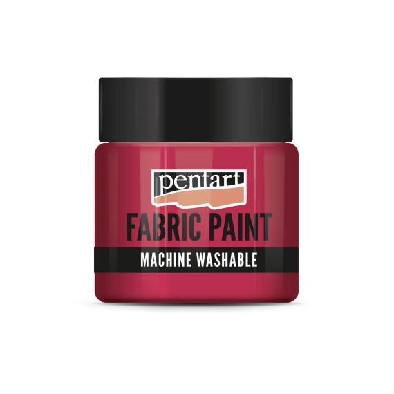 Farba do tkanin - Pentart - czerwona 50ml