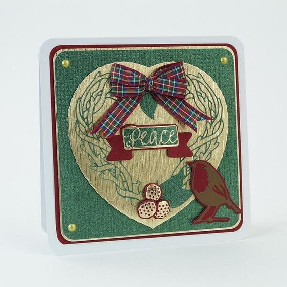 Wykrojnik - Tonic Studios - Bramble Heart serce ptak jeżyna