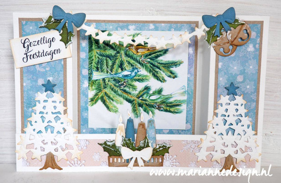 Wykrojnik - Marianne Design - Advent Candles - świece adwentowe