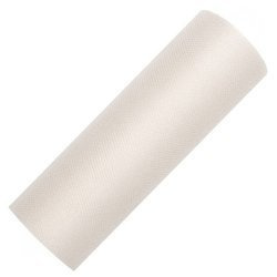 Tiul dekoracyjny na rolce - 15cm / 9m 079 kremowy