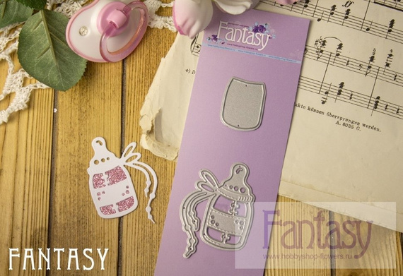 Wykrojnik - Fantasy Dies - Butelka ze smoczkiem