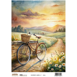 Papier ryżowy A4 - Scraplove - Wiejskie Życie - Country Life 8