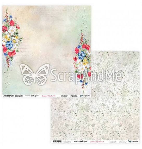 Zestaw papierów do scrapbookingu 30x30 - ScrapAndMe - Summer Meadow