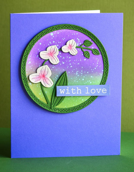 Wykrojnik - Memory Box - Delicate Orchid ramka orchidea