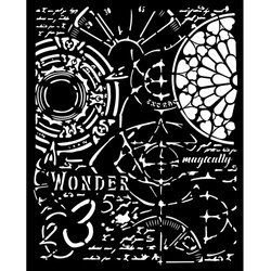 Szablon 3D 20x25cm - Stamperia - Master of Magic gotyk