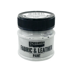 Farba do tkanin i skór - fabric & leather paint - szara / grey 50ml - Pentart