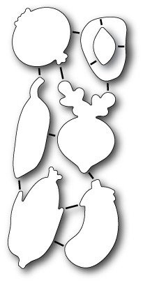 Wykrojnik + stempel - Memory Box - Garden Variety - warzywa