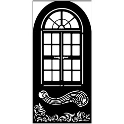 Szablon 3D 12x25cm - Stamperia - Masquerade okno