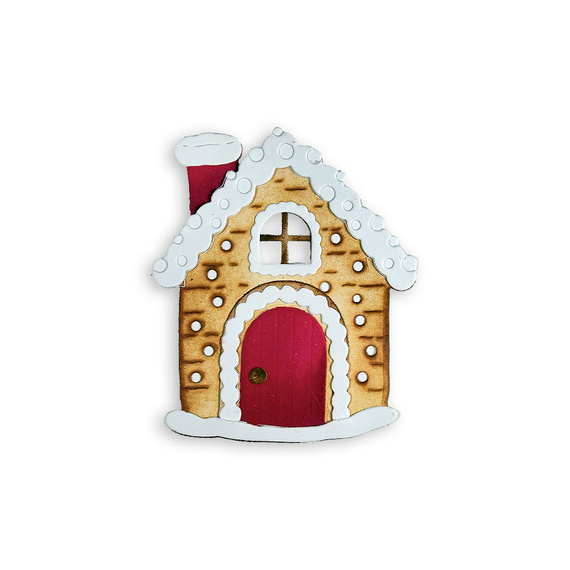 Wykrojnik do papieru - Candy Christmas - Domek - Stamperia 