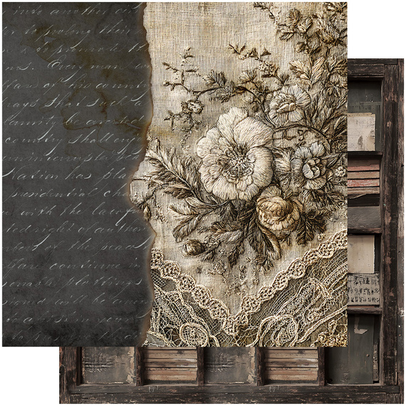 Zestaw papierów do scrapbookingu 30x30 - Alchemy of Art - W ciszy