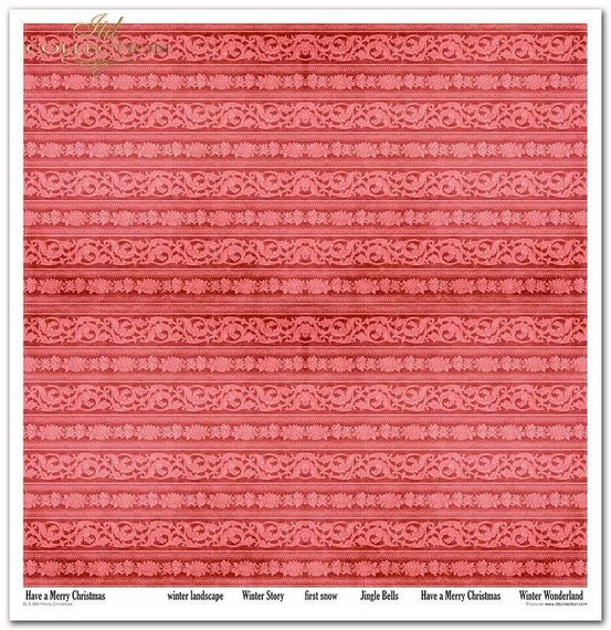 Zestaw papierów do scrapbookingu 30x30 - Itd Collection - Merry Christmas