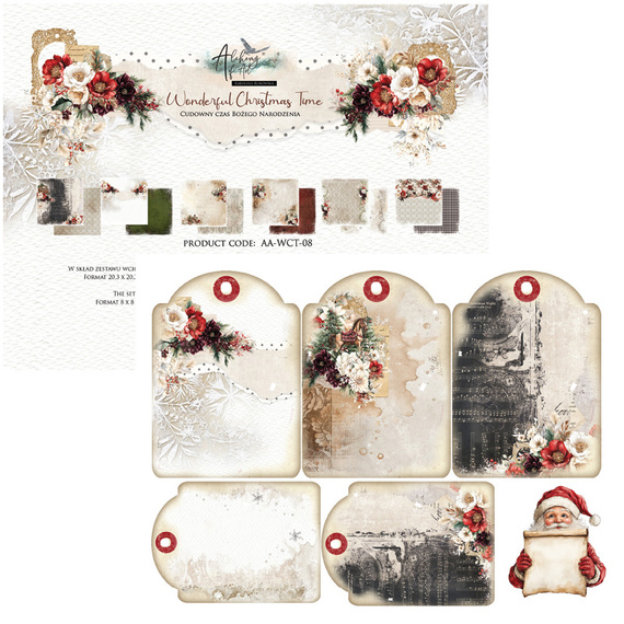 Zestaw papierów 20x20 - Alchemy of Art - Wonderful Christmas Time
