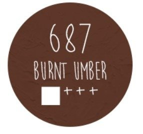 Farba akrylowa Phoenix 500ml - 687 Burnt umber - brązowa