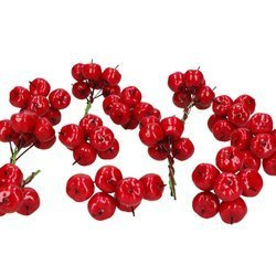 Jabłuszka lakierowane na druciku - 6szt