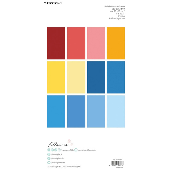 Zestaw papierów do scrapbookingu 15x30 - StudioLight - Happiness