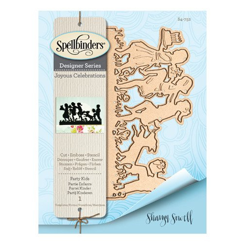Wykrojnik - Spellbinders - Party Kids - dzieci i pies zabawa