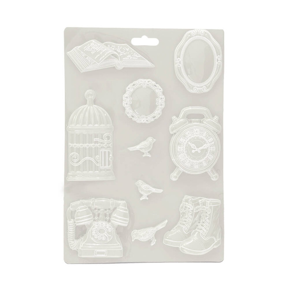 Foremka do odlewów 21x29,7 - Stamperia - Golden harmony mix ramka klatka telefon buty