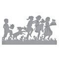 Wykrojnik - Spellbinders - Party Kids - dzieci i pies zabawa