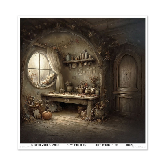 Zestaw papierów do scrapbookingu 30x30 - Mouse World - Interior - Itd Collection