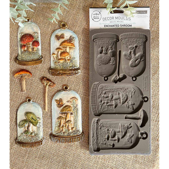 Foremka silikonowa - Prima - Enchanted Shroom grzyby w kopułkach