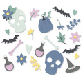 Wykrojnik Sizzix Thinlits - Spooky Icons by Lisa Jones czaszka dynia nietoperz