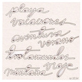 Tekturka Brush art script - vacaciones - Scrapiniec