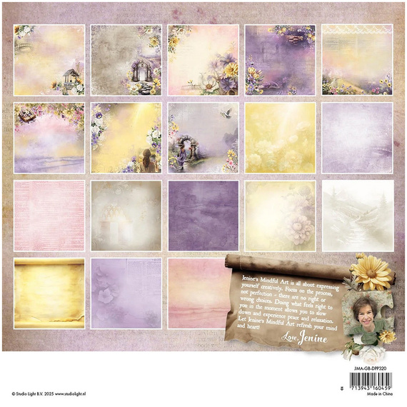 Zestaw papierów do scrapbookingu 20x20 - StudioLight - Background paper Growing & Blooming