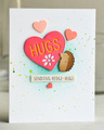 Wykrojnik - Poppystamps - Hugs Heart serce