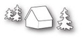 Wykrojnik - Memory Box - Country House - domek, choinki