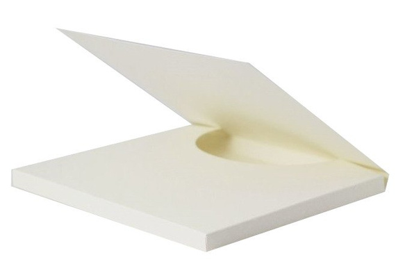 Czekoladownik wielkość Merci kremowy 16,5x20x1,3 - Rzeczy z papieru